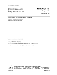 NBN EN ISO 472:2013