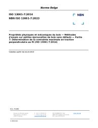 NBN ISO 13061-7:2023