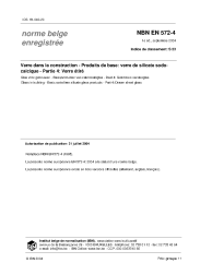 NBN EN 572-4:2004