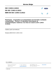 NBN EN ISO 11403-2:2022