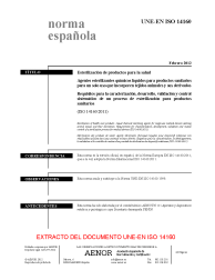 UNE-EN ISO 14160:2012