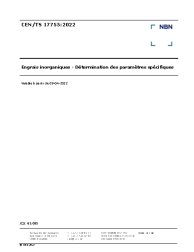 CEN/TS 17755:2022