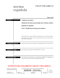 UNE-EN 1756-2:2005+A1:2010 (R2014)