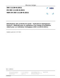 NBN EN ISO 11138-8:2021