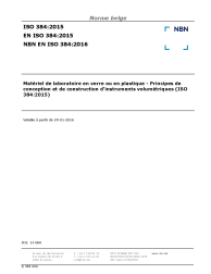 NBN EN ISO 384:2016