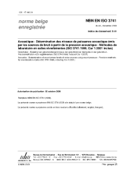 NBN EN ISO 3741:2009