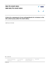 NBN ISO/TR 23107:2022