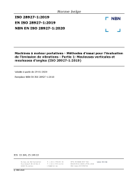 NBN EN ISO 28927-1:2020