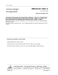 NBN EN ISO 10993-12:2008