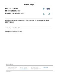 NBN EN ISO 25377:2022