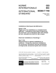 IEC 60364-7-740:2000