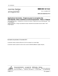 NBN EN 16116-2:2013