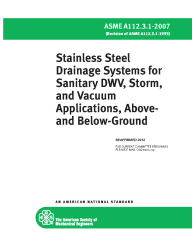 ASME A112.3.1-2007 (R2012)