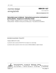 NBN EN 1527:2013