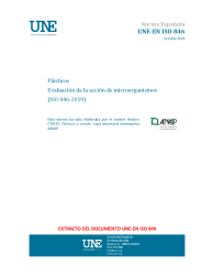 UNE-EN ISO 846:2020