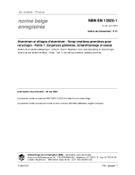 NBN EN 13920-1:2003