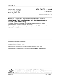 NBN EN ISO 11403-3:2014