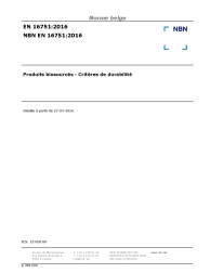 NBN EN 16751:2016