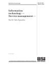 BS ISO/IEC 20000-2:2005
